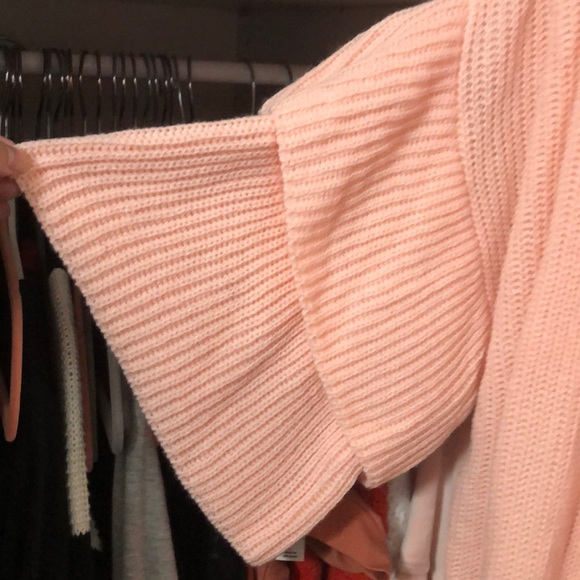 Pink Tiered Sleeve Cardigan - Picture 3 of 6